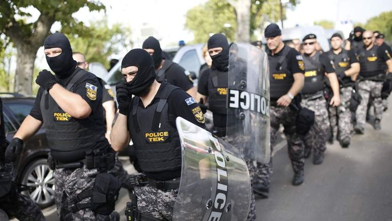 Live: Migrants Clash With Police At Serb Border | World News | Sky News