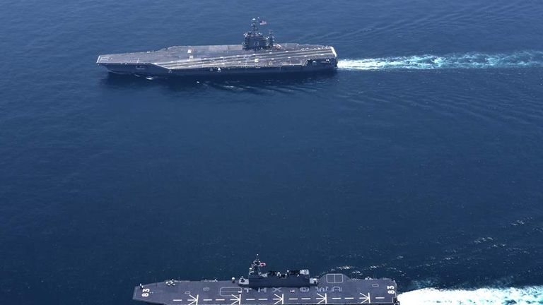 USS George Washington Ends Japan Posting | US News | Sky News