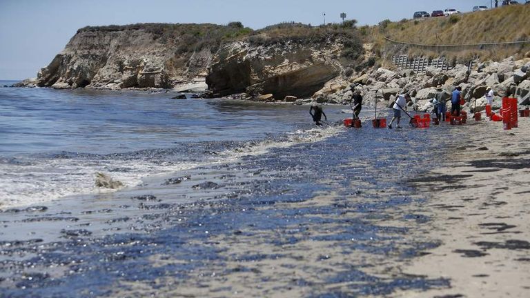 State Of Emergency After California Oil Spill | US News | Sky News