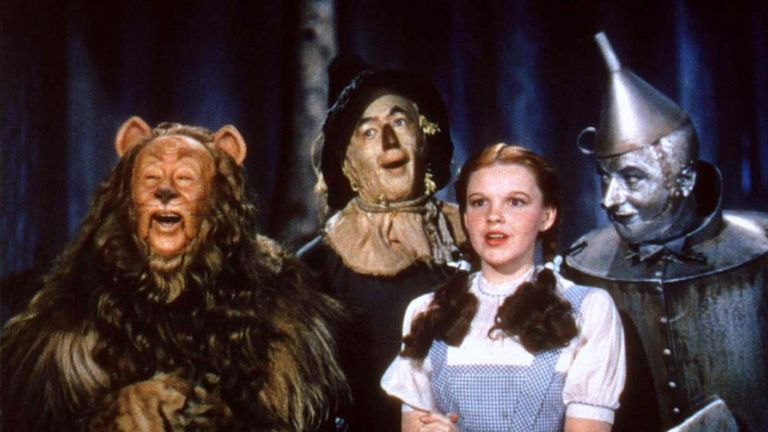 UNDATED FILE PHOTO - The main cast of the classic film "The Wizard of Oz" are shown in this undated ..