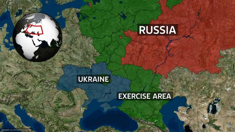 Russia Stages Exercises On Ukraine Border | World News | Sky News