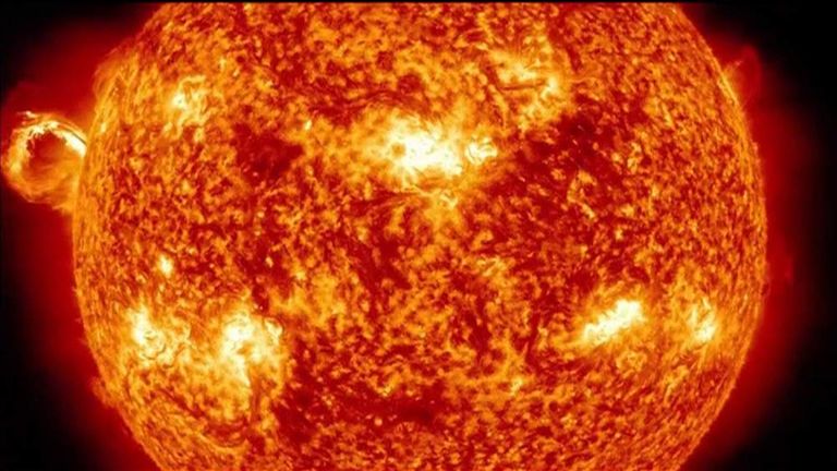 The Sun's Solar Storms Captured On Camera | World News | Sky News