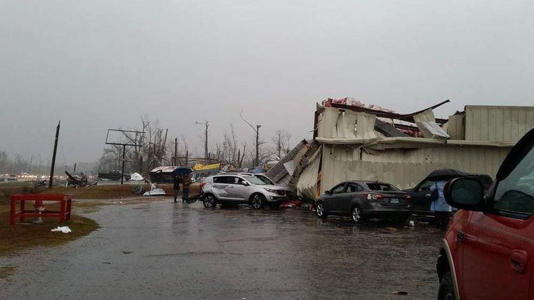 Deadly Tornadoes Strike Southern United States | US News | Sky News