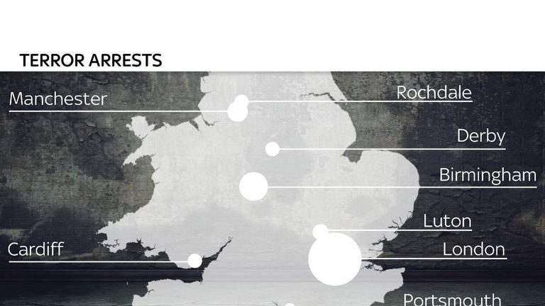 Where Is The UK's Terror-Arrest Capital? | UK News | Sky News