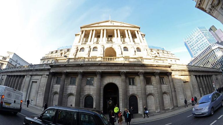 The Bank of England in central London