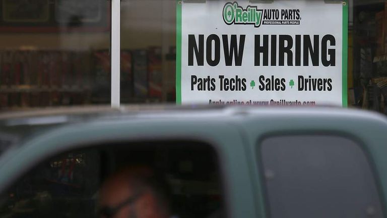 While jobs growth in the US slowed, the unemployment rate fell to a 16-year low