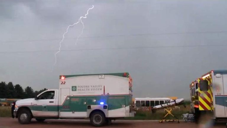 Colorado Lightning Strikes Injure Farmworkers | US News | Sky News