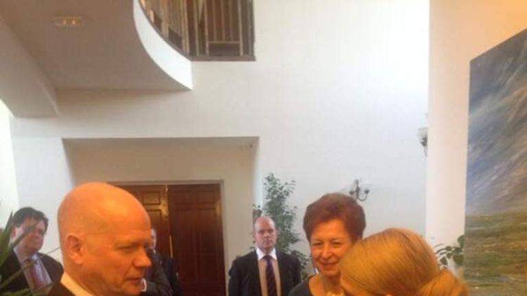 William Hague meets Yulia Tymoshenko (Pic: Tim Marshall)