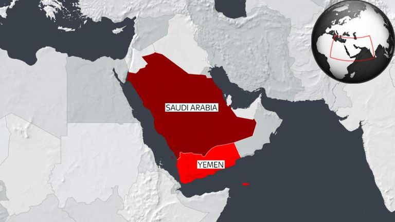 Saudi-Led Strikes Kill 25 Civilians In Yemen | World News | Sky News