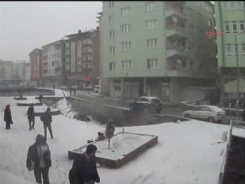 Snow Causes Bridge Collapse