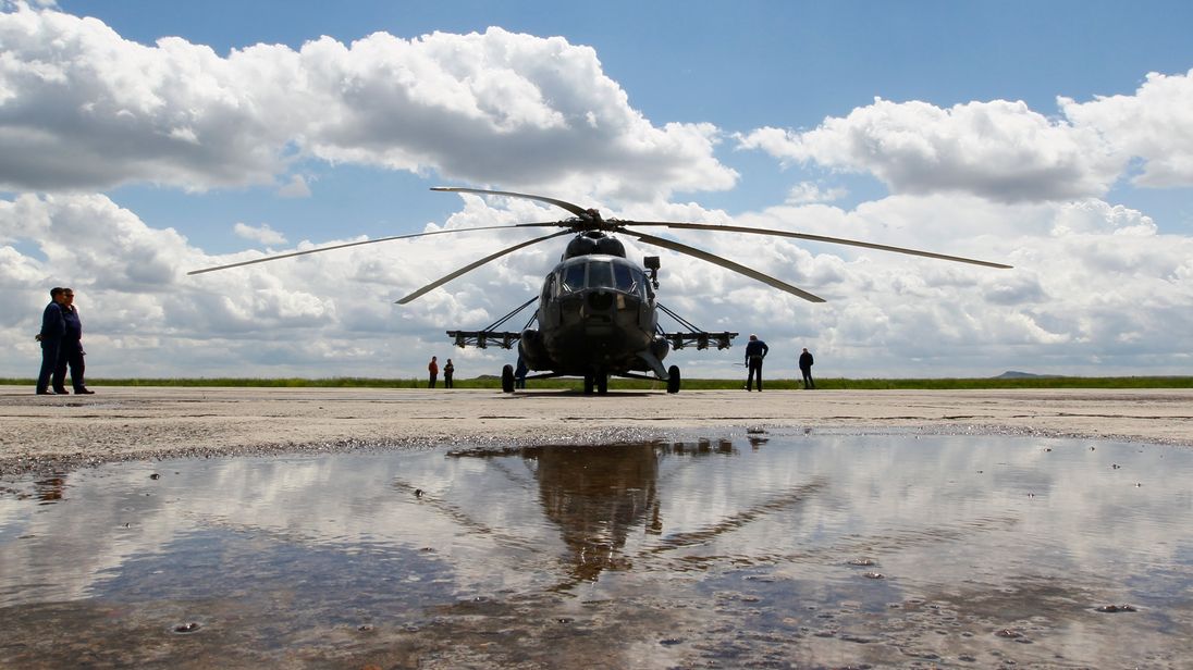 File picture of a Russian  Mi-8 helicopter. 