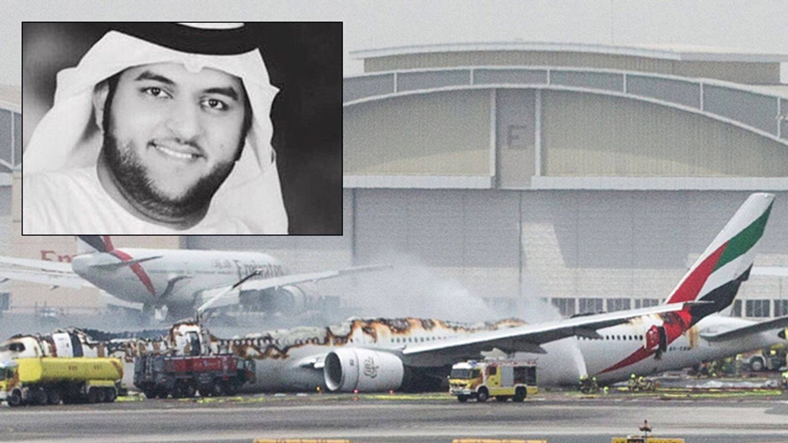 Firefighter Dies After Dubai Plane CrashLands World News Sky News