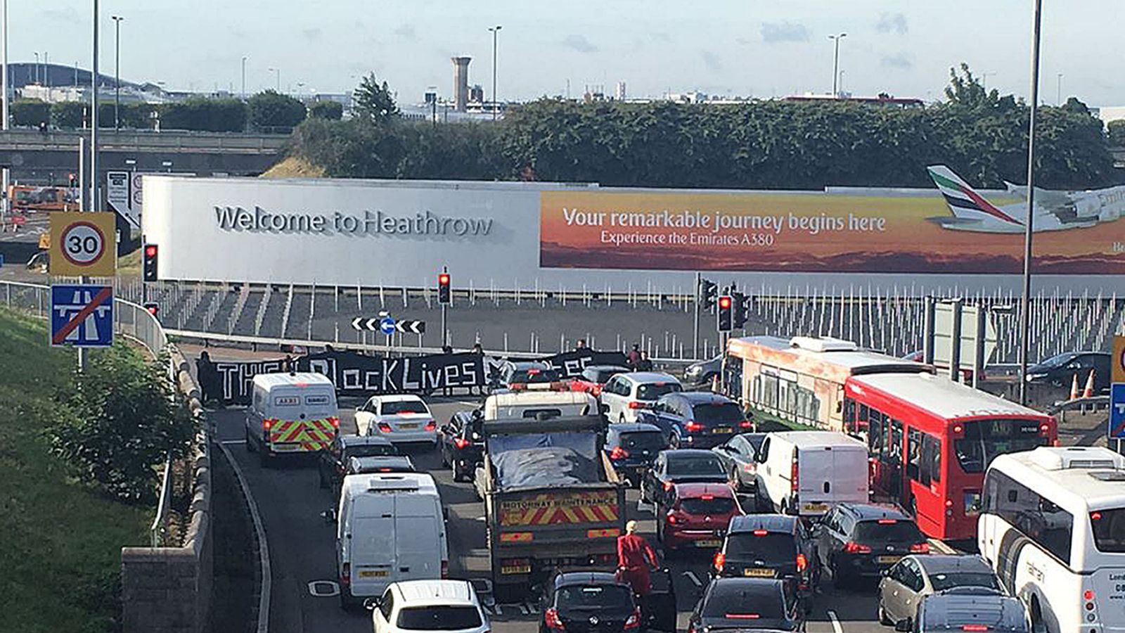 Roads Blocked In UK Black Lives Matter Protests | UK News | Sky News