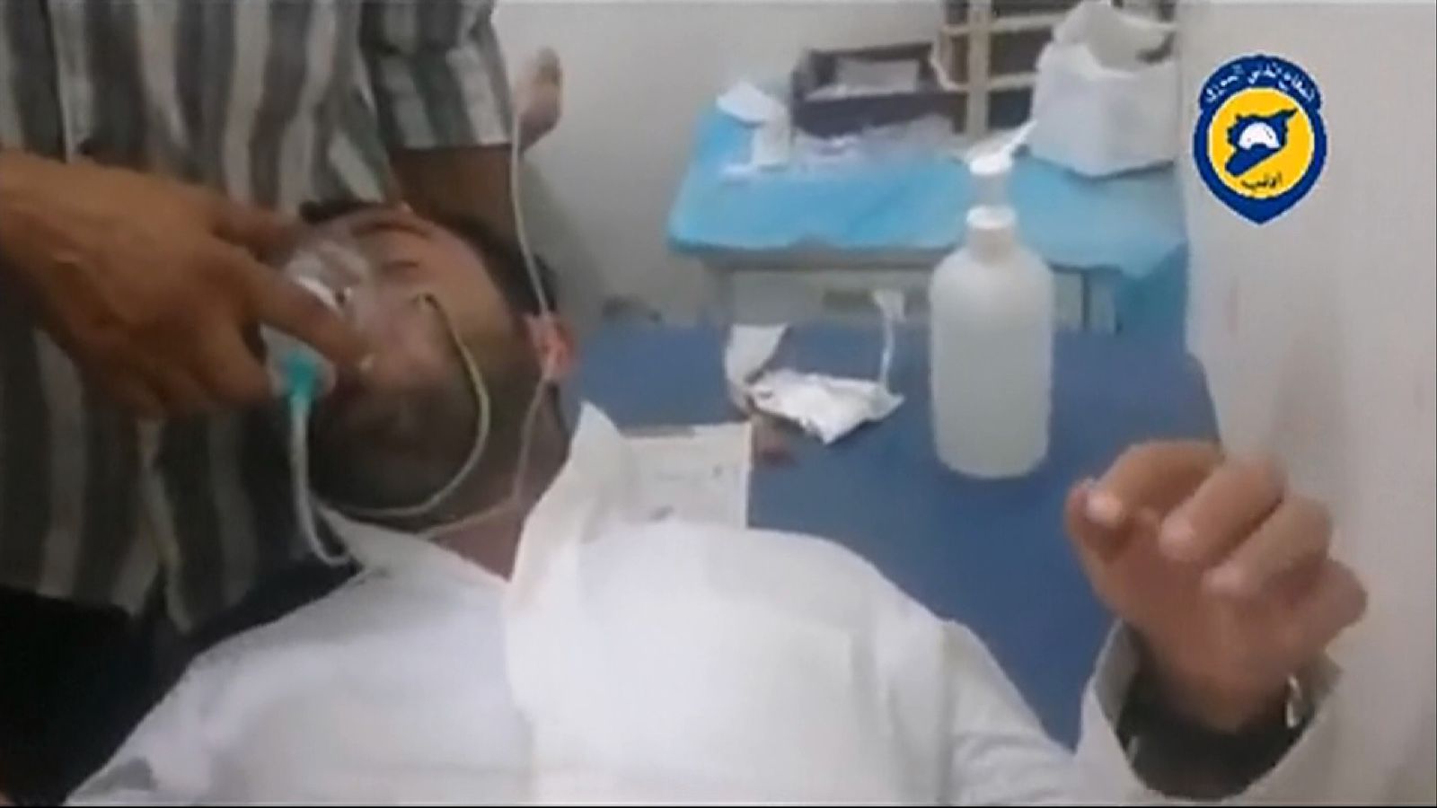 Chlorine Gas Dropped In Syria, Say Rescuers World News Sky News