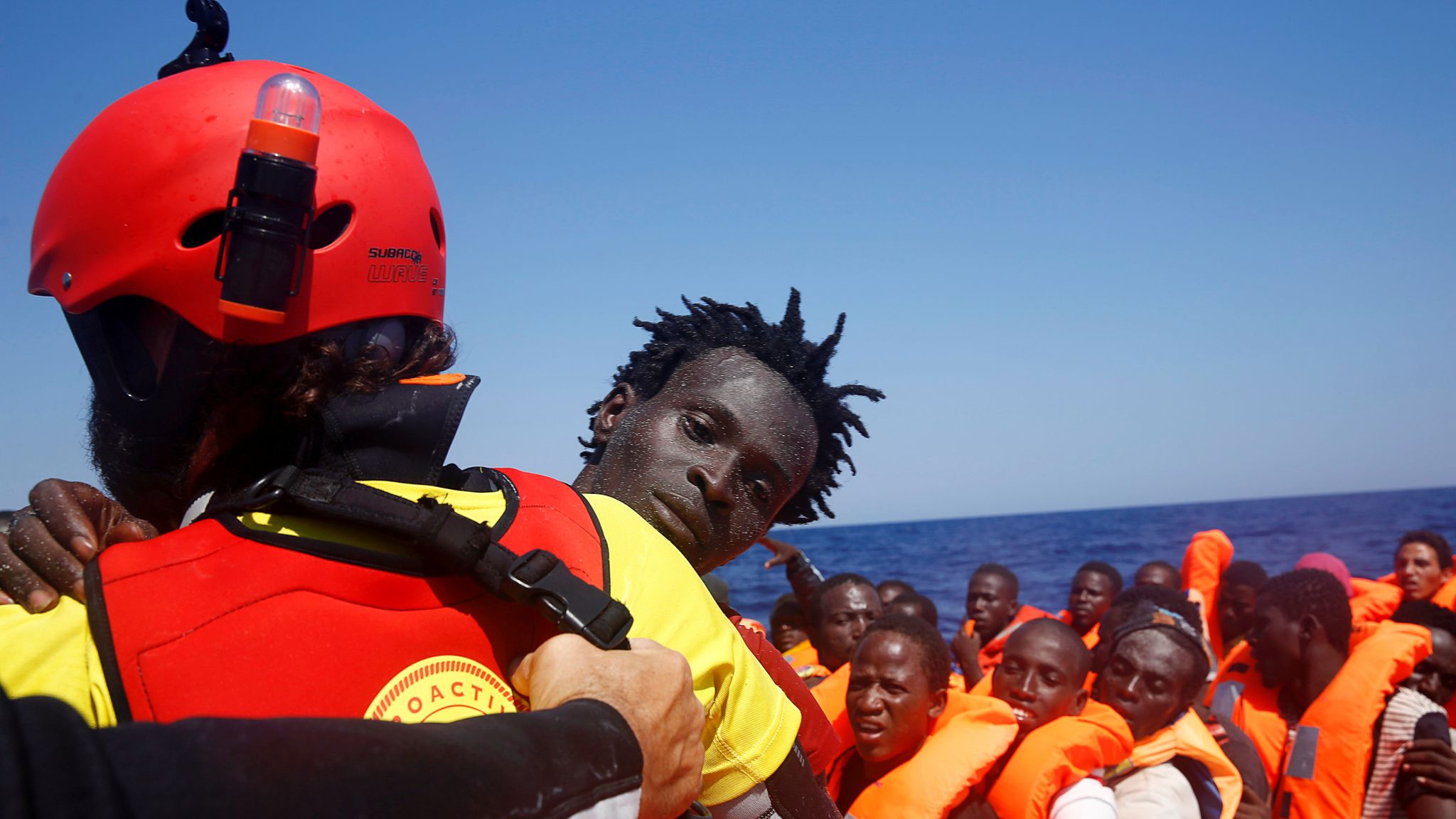 Thousands Of Migrants Rescued Off Coast Of Libya | World News | Sky News