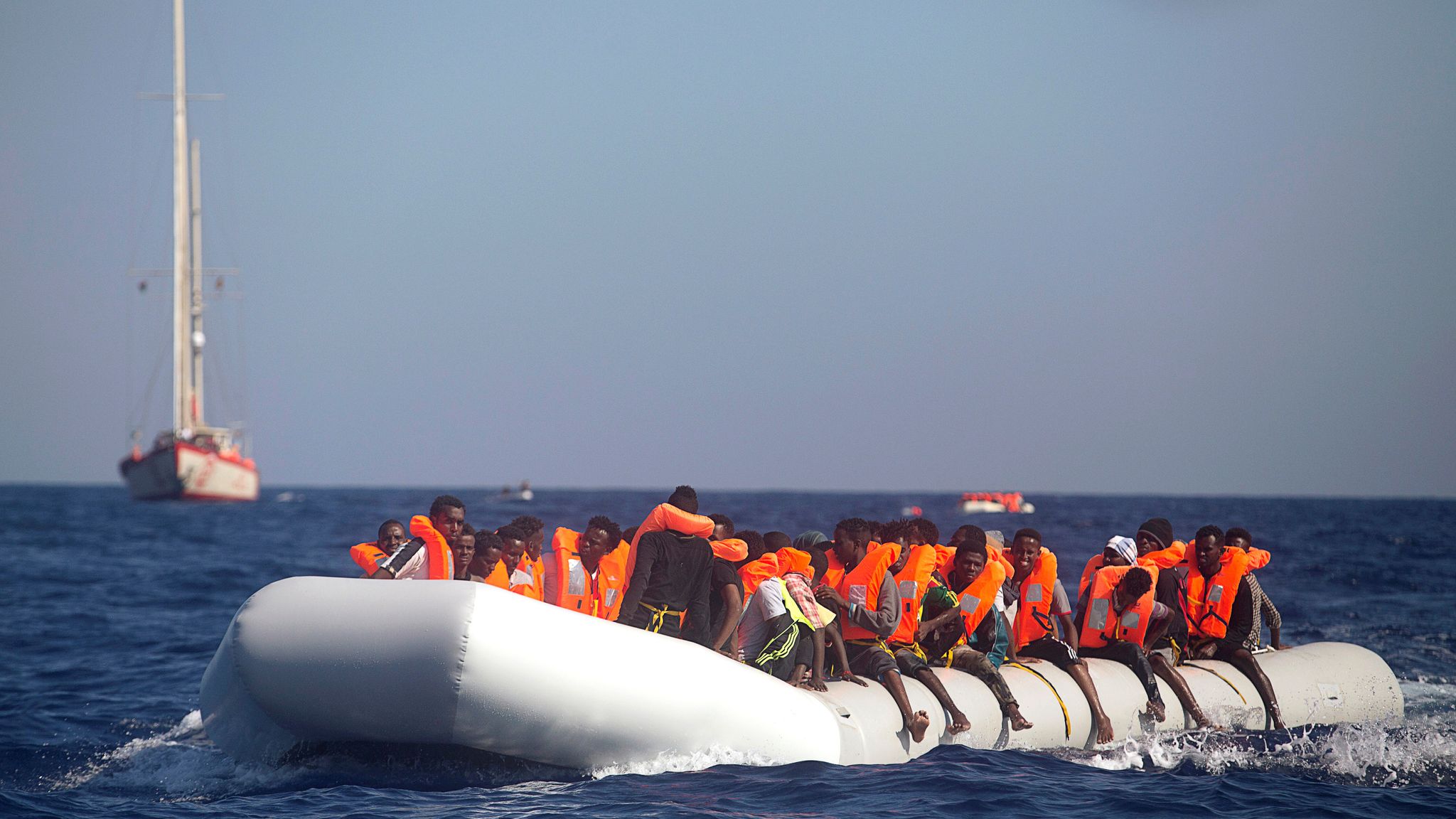 Thousands Of Migrants Rescued Off Coast Of Libya | World News | Sky News