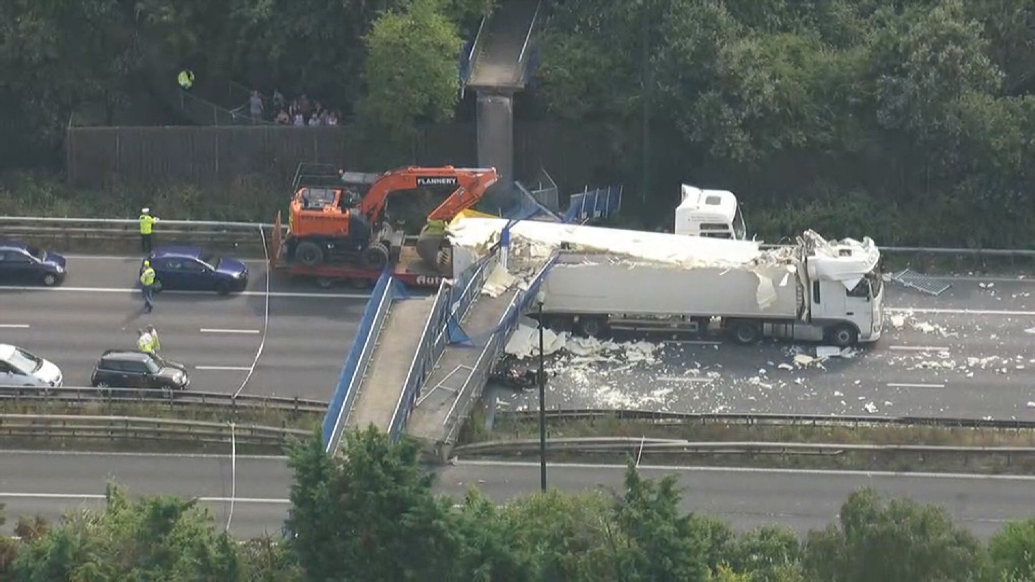 M20 Reopens After Bridge Collapse Causes Chaos UK News Sky News