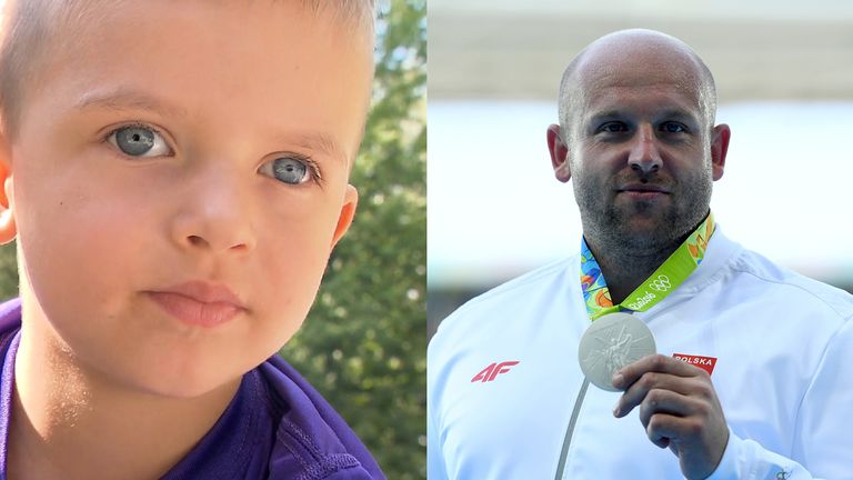 Piotr Malachowski sold his medal to help a boy suffering from retinoblastoma