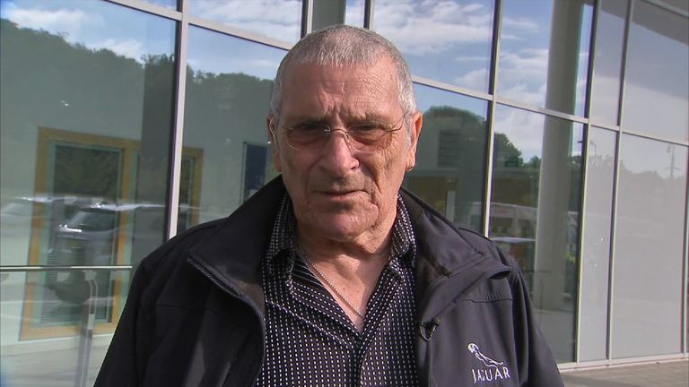Jim Shaw, a biker who managed to avoid the collapse of a bridge over the M20 at 70mph, talks to Sky News
