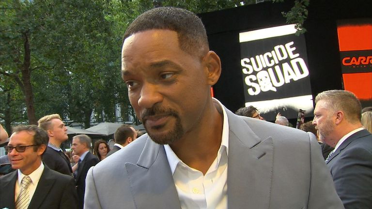 Will Smith gives his opinion of Donald Trump at the London premiere of Suicide Squad