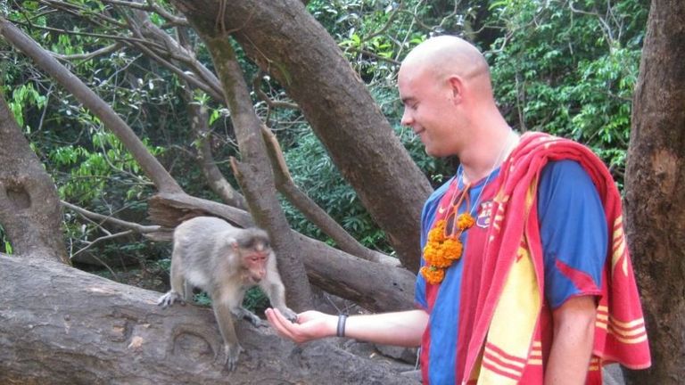 A photograph of Tom Jackson on his travels. Pic: YouCaring.com
