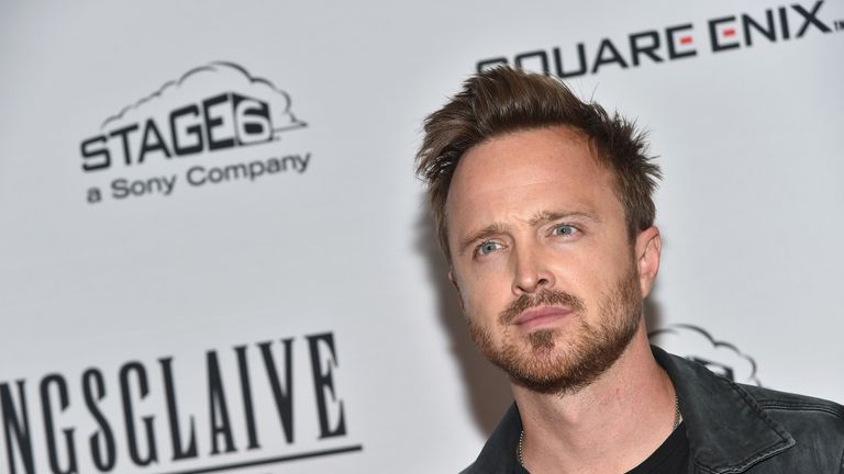Aaron Paul attends the New York premiere of Kingsglaive: Final Fantasy XV