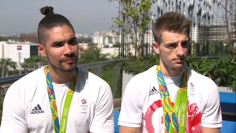 Team GB double gold and silver medallists Max Whitlock and Louis Smith discuss their achievements