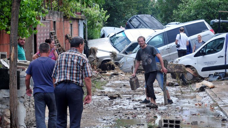 Macedonian Flooding 'Catastrophe' As 21 Die | World News | Sky News