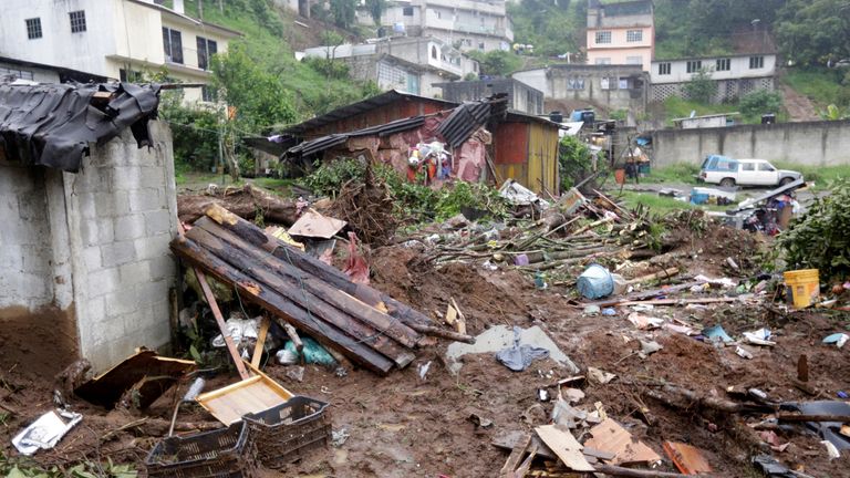 Hurricane Earl Landslides Kill 38 In Mexico | World News | Sky News