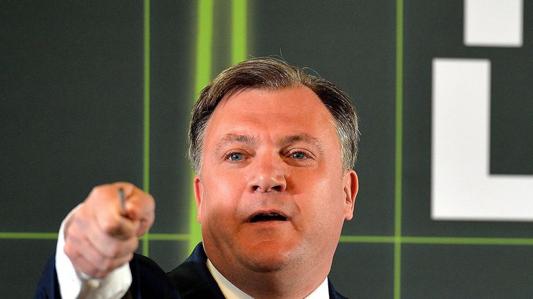 Former shadow chancellor Ed Balls who is waltzing his way on to Strictly Come Dancing