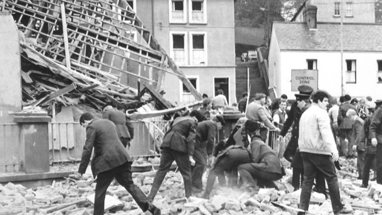 Rescuers continue to look for survivors of the Poppy Day bombing in Enniskillen