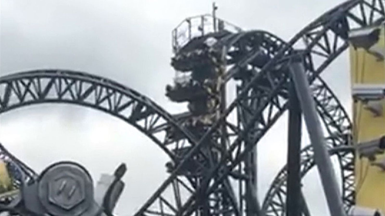 CCTV shows Alton Towers Smiler crash Scoop News Sky News