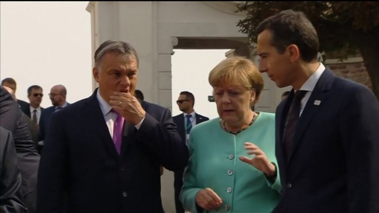 EU leaders at the summit in Bratislava