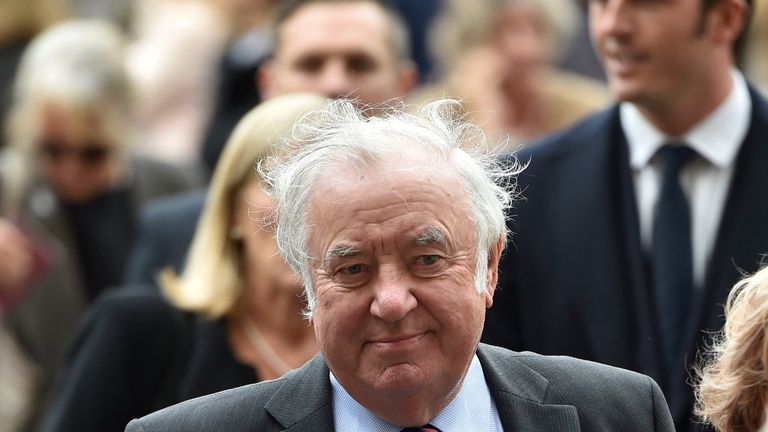 Jimmy Tarbuck also attended the service to honour Sir Terry