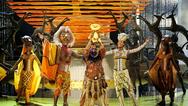 LAS VEGAS - JUNE 27: Performers from The Lion King onstage at the 37th Annual Daytime Entertainment Emmy Awards held at the Las Vegas Hilton on June 27, 2010 in Las Vegas, Nevada. (Photo by Ethan Miller/Getty Images)