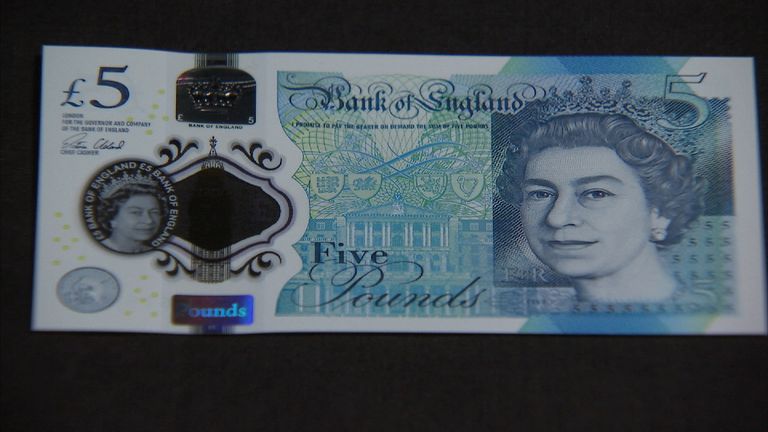 The new 5 pound note