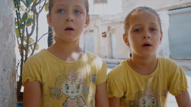 Safa and Marwa live in the town of Talbiseh near Homs