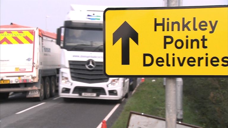 Hinkley Point sign
