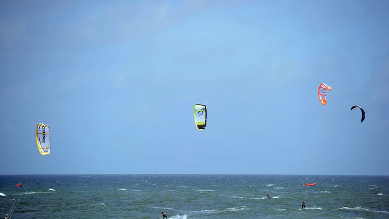 The man was kitesurfing in New Caledonia (Library picture: Getty)