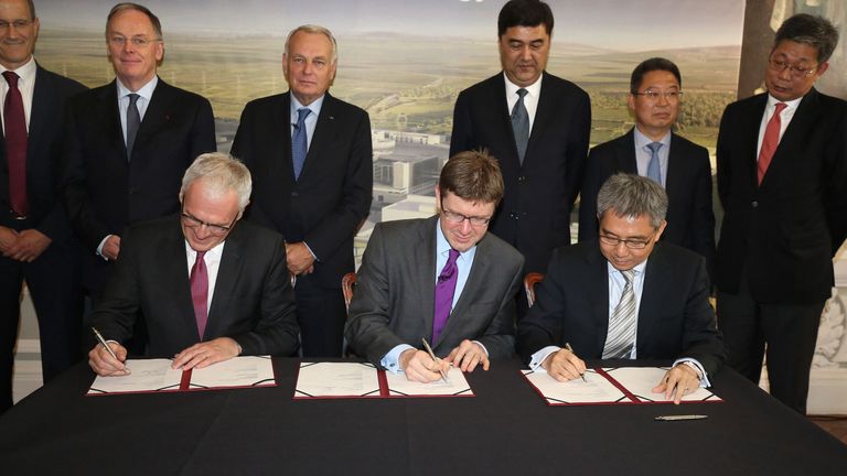 The agreement giving the final green light to Hinkley Point C was signed in London