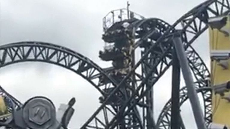 CCTV shows Alton Towers Smiler crash