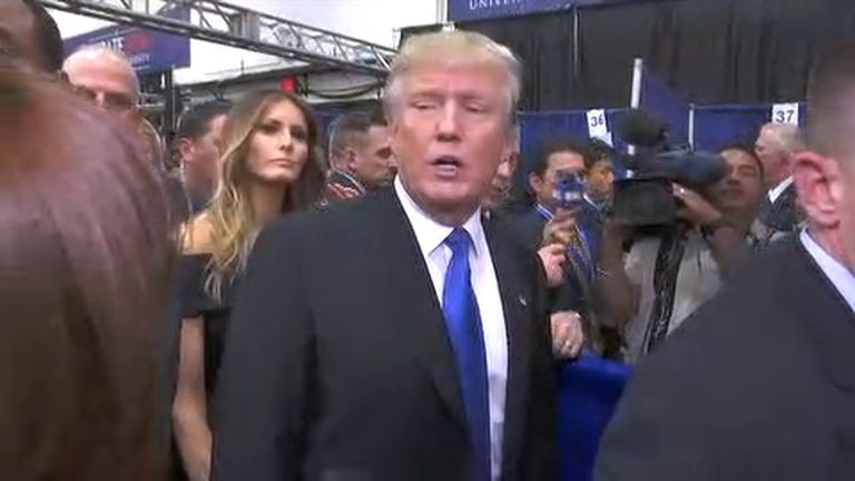 Donald Trump tells Sky News Hillary Clinton did not get under his skin