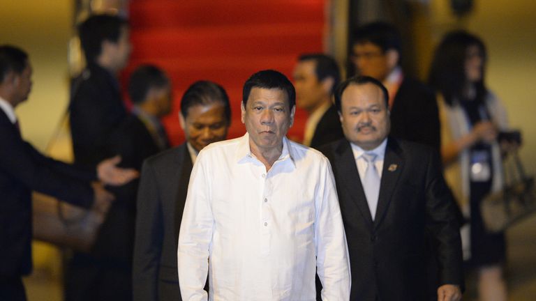 PhilippinePresident Rodrigo Duterte