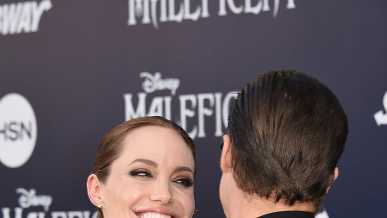 The couple at the world premiere of Maleficent in May, 2014, in Hollywood