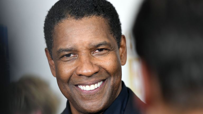 The star of The Magnificent Seven, Denzel Washington, attends the  film&#39;s New York premiere at the Museum of Modern Art