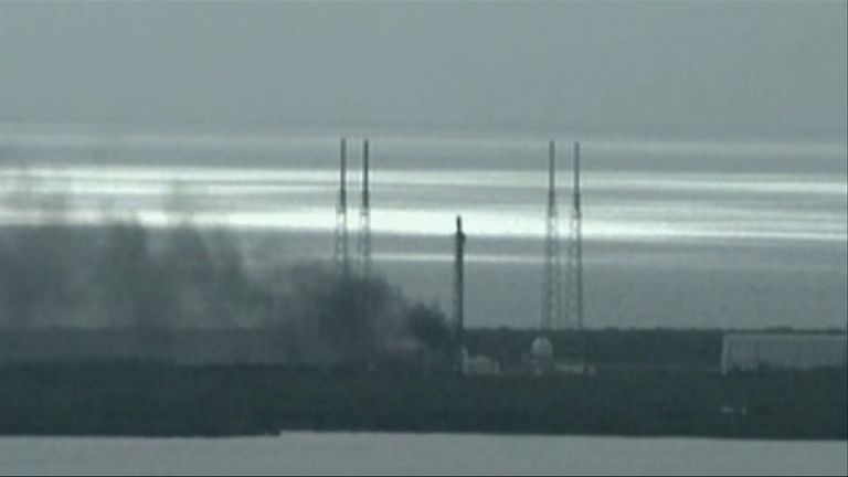 Explosion At Florida Rocket Launch Site