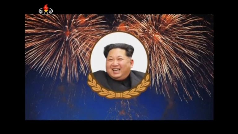 State television in North Korea was in a celebratory mood following the nuclear test