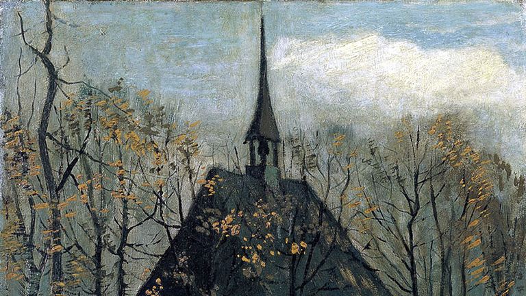 Vincent van Gogh&#39;s &#39;Congregation Leaving the Reformed Church in Nuenen&#39;