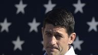 House Speaker Paul Ryan speaks in Wisconsin on 8 October