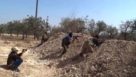Teenage boy filming crisis in Aleppo